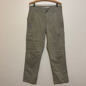 CARHARTT Rugged Flex Relaxed Fit Ripstop Cargo Work Pants Khaki Mens 32x32